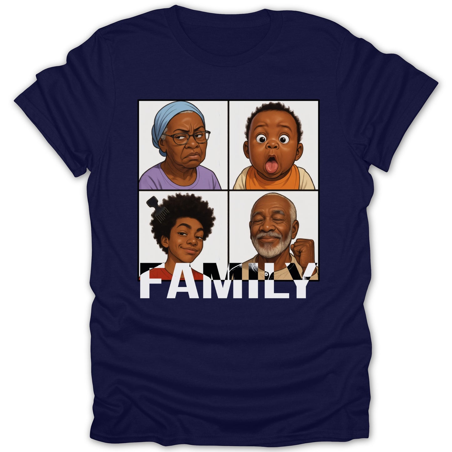 Family Characters Graphic Tee product