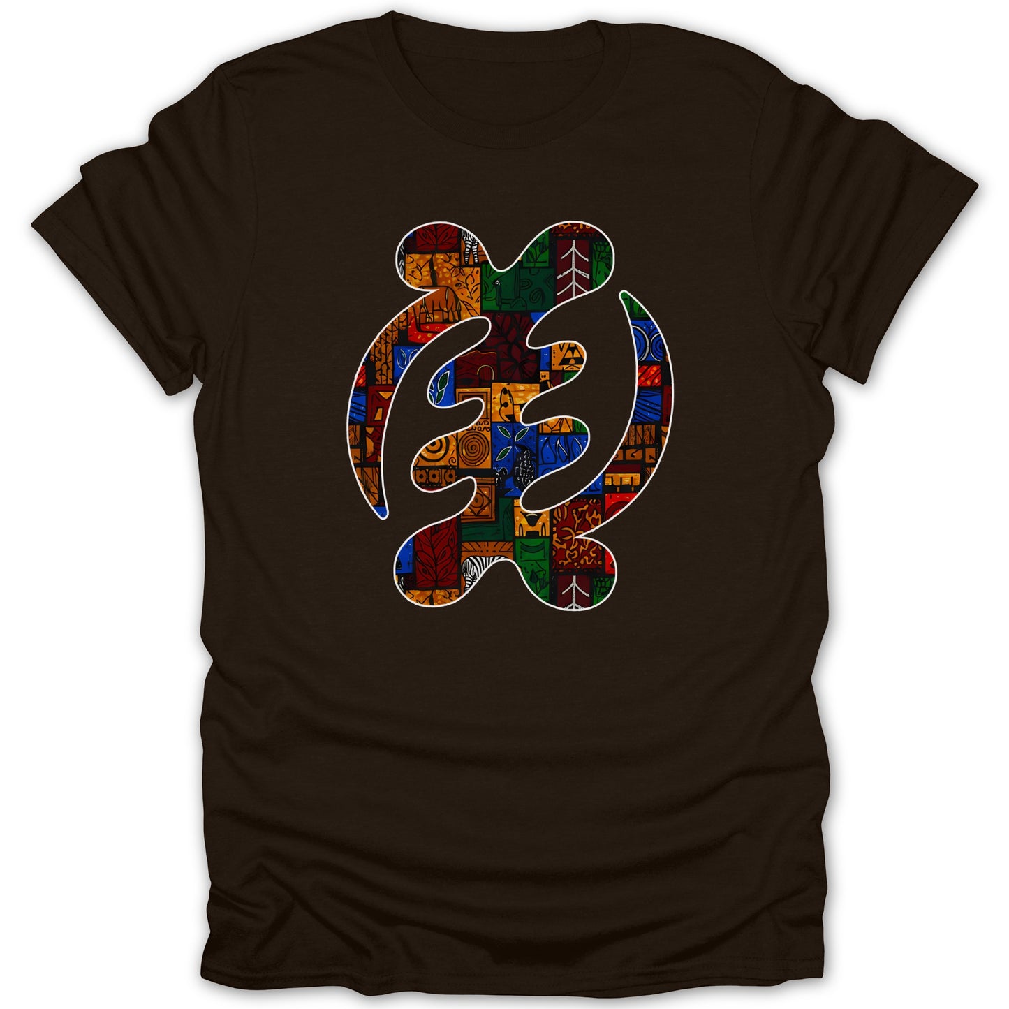 Colorful Adinkra Symbol Design Graphic Tee