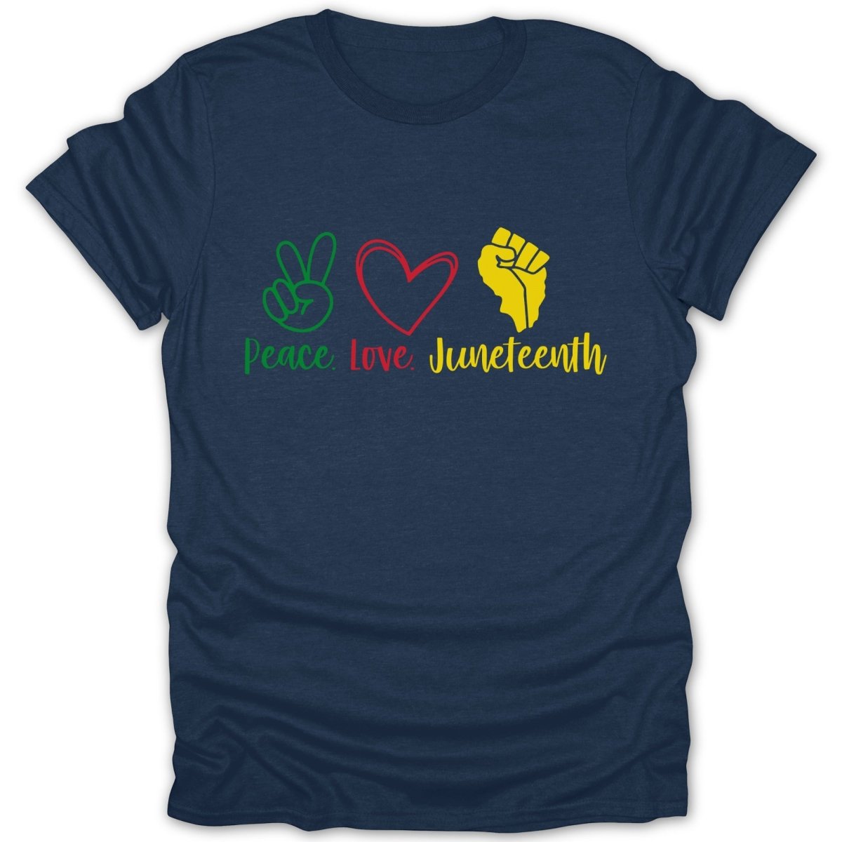 Peace Love Juneteenth Tee - Zion Threadz