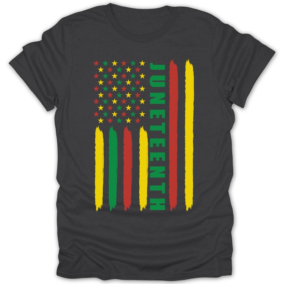Juneteenth Flag Vert Tee - Zion Threadz