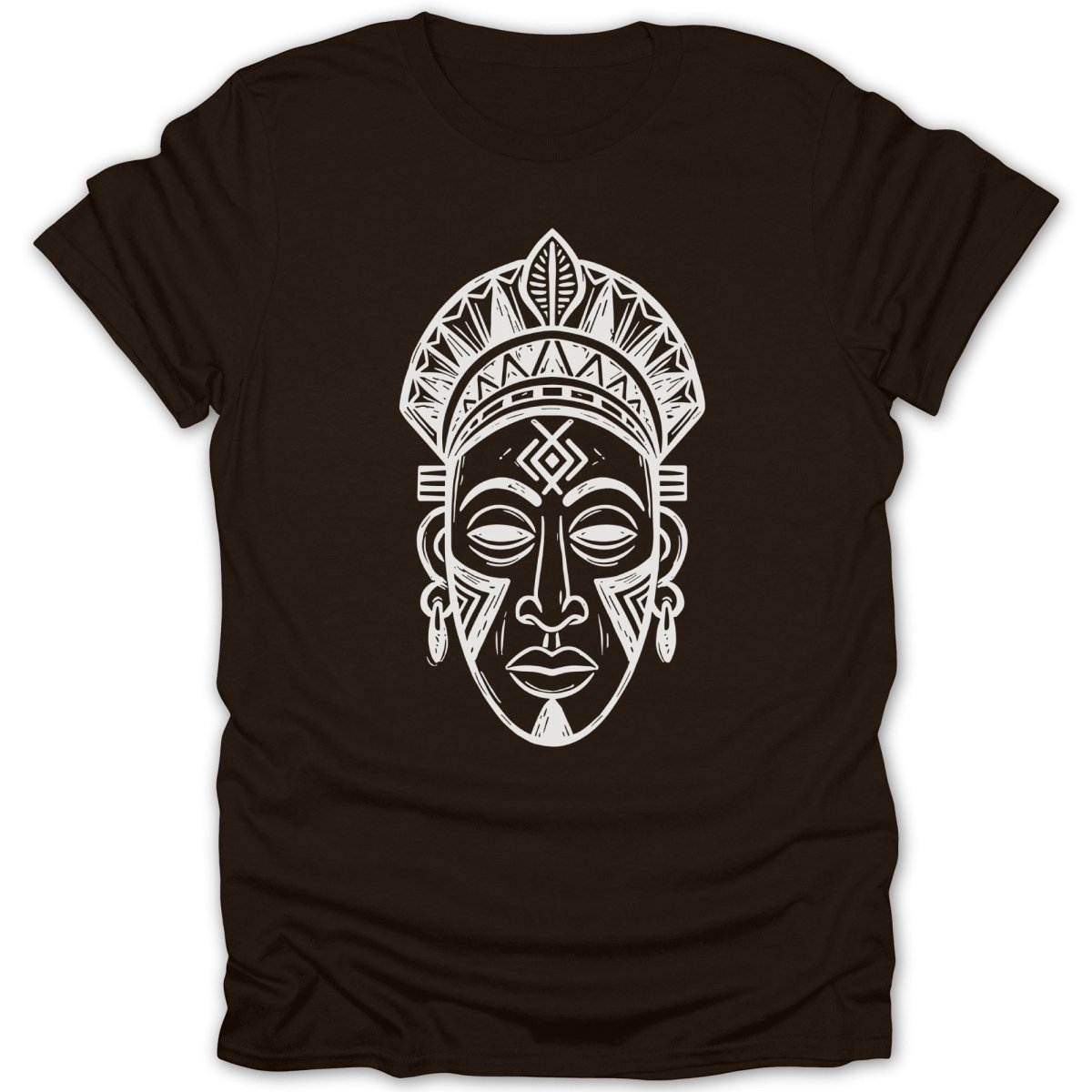 Tribal African Headpiece Mask Tee - Zion Threadz