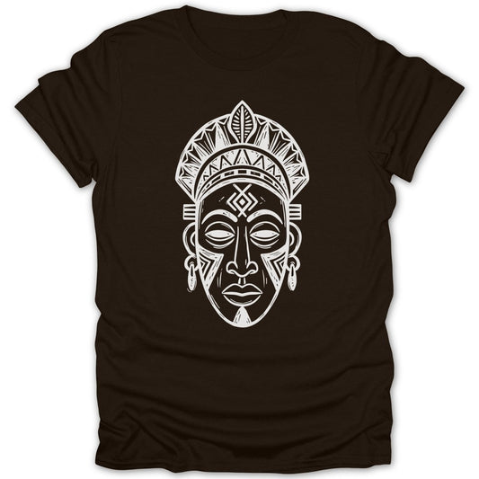 Tribal African Headpiece Mask Tee - Zion Threadz