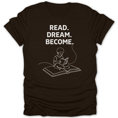 Black Boy Read Dream Become Tee - Zion Threadz