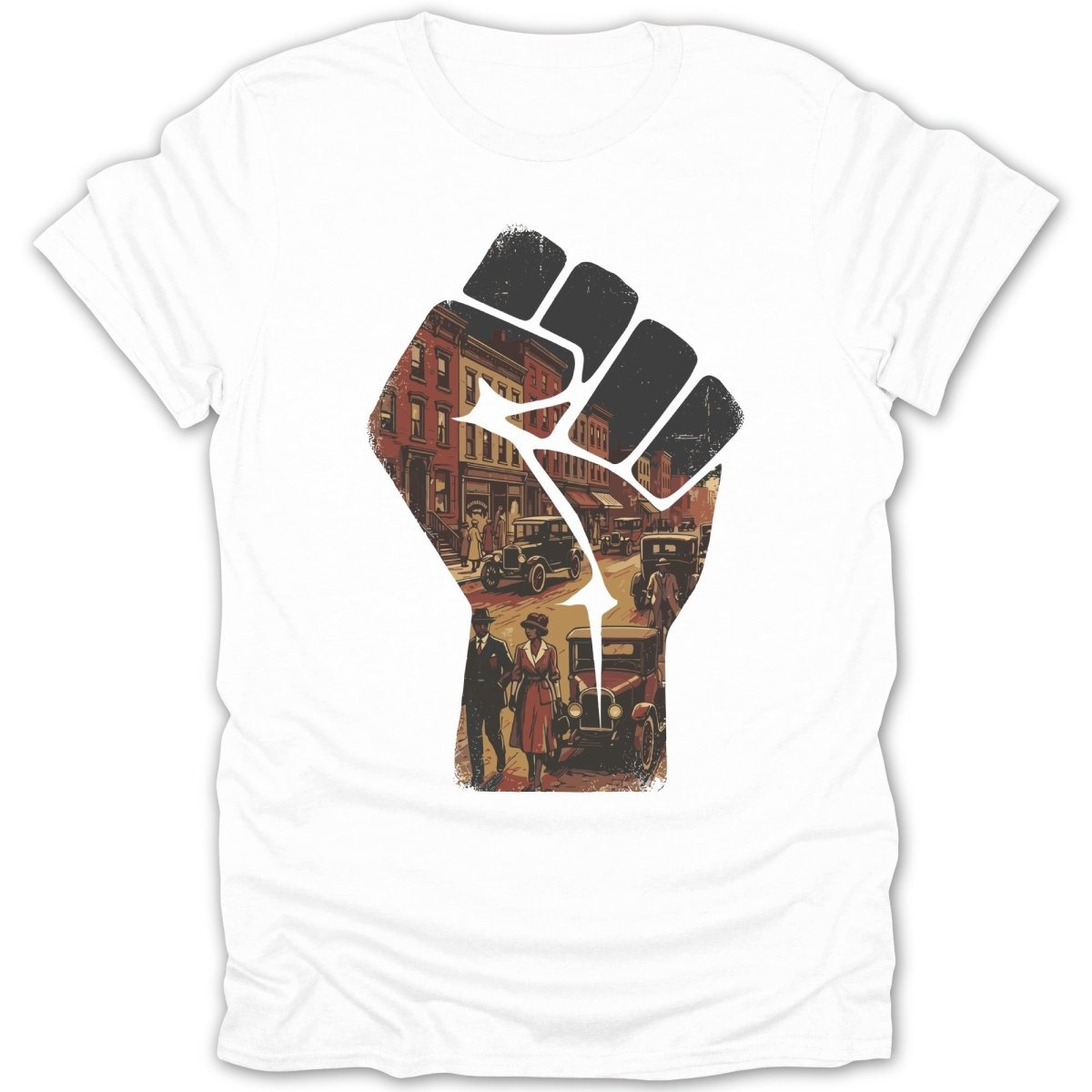 Retro Fist 1900's Tee - Zion Threadz