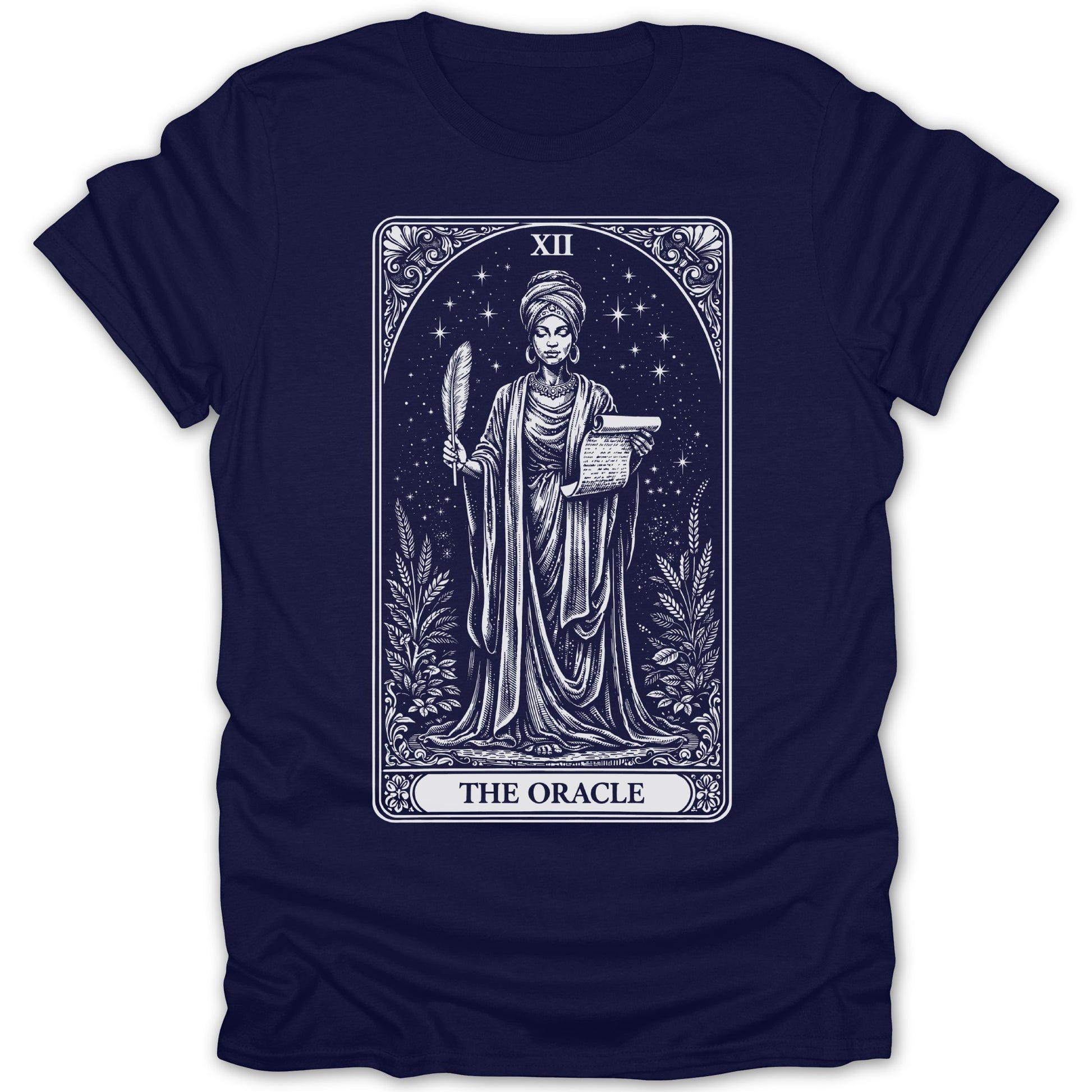 The Oracle Tarot Card Design Unisex Tee Shirt