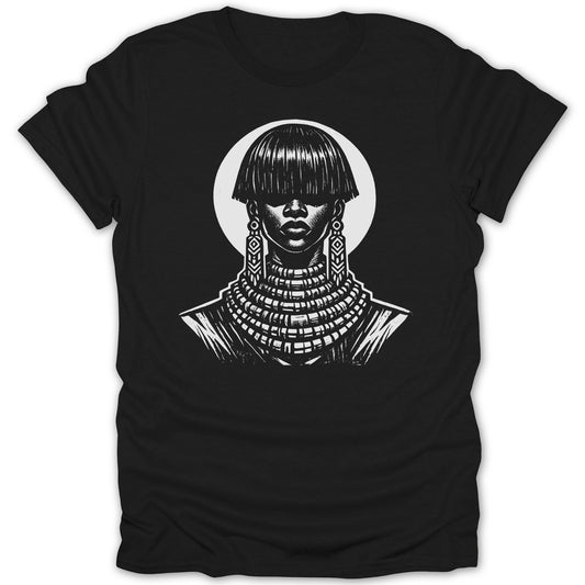 Abstract Tribal Woman Portrait African Art Style product type