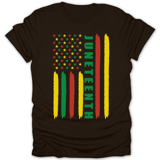 Juneteenth Flag Vert Tee - Zion Threadz