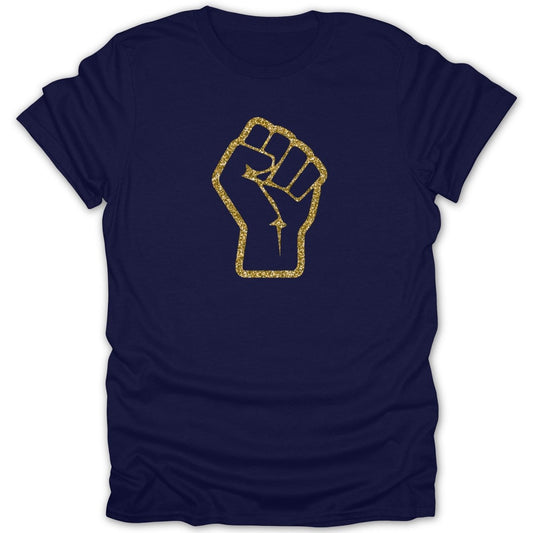 Glitter Gold Fist Tee - Zion Threadz