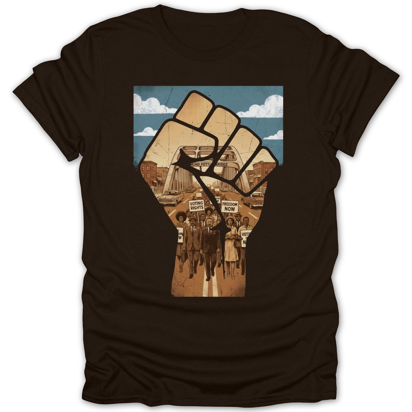 Civil Rights Movement Graphic Design T-shirt