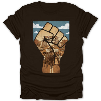 Civil Rights Movement Graphic Design T-shirt