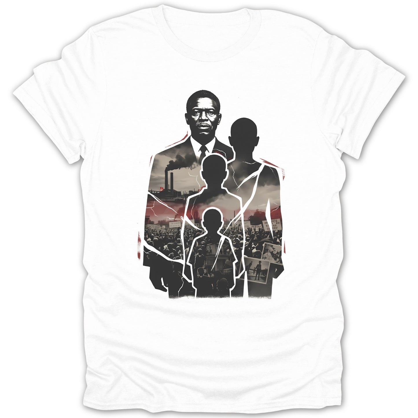 Powerful Protest Illustrative Art Design T-Shirt