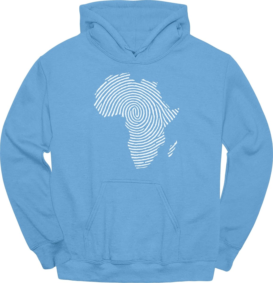 Africa Fingerprint BW Hoodie - Zion Threadz