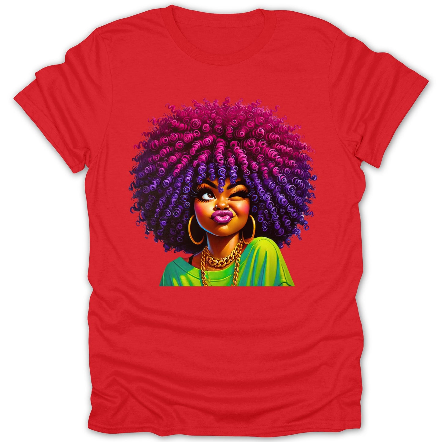 Vibrant Hair Art Statement Tee shirt product