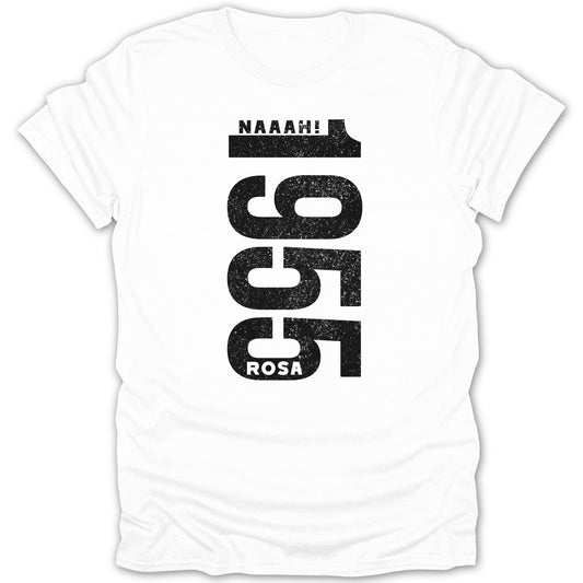 NAH 1955 Rosa Text White Short-Sleeve Shirt Product