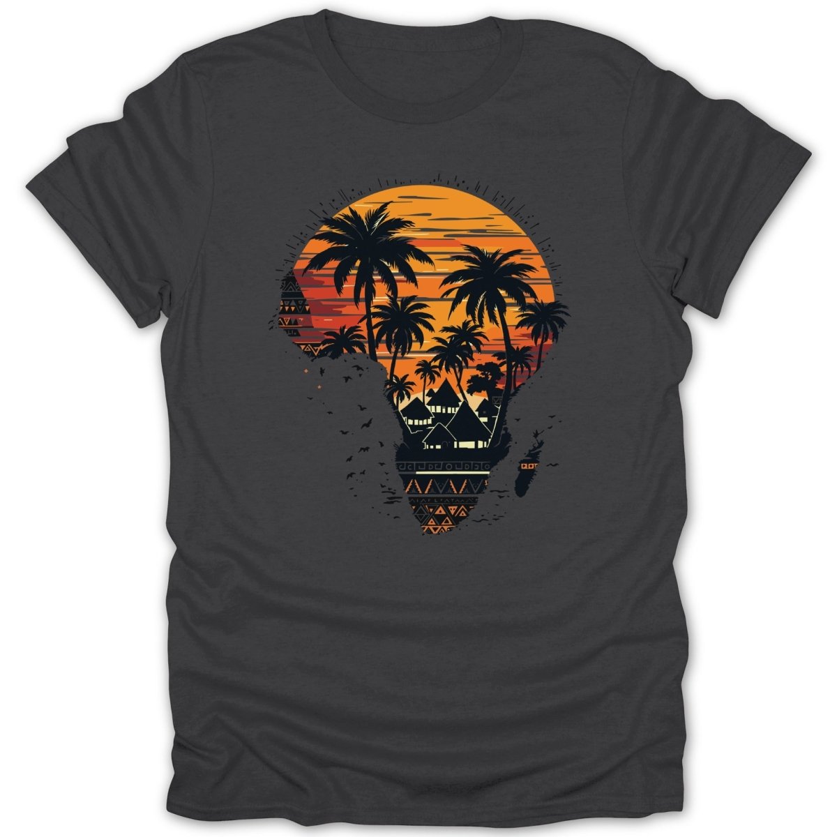 Africa Sunset Palm Tee - Zion Threadz