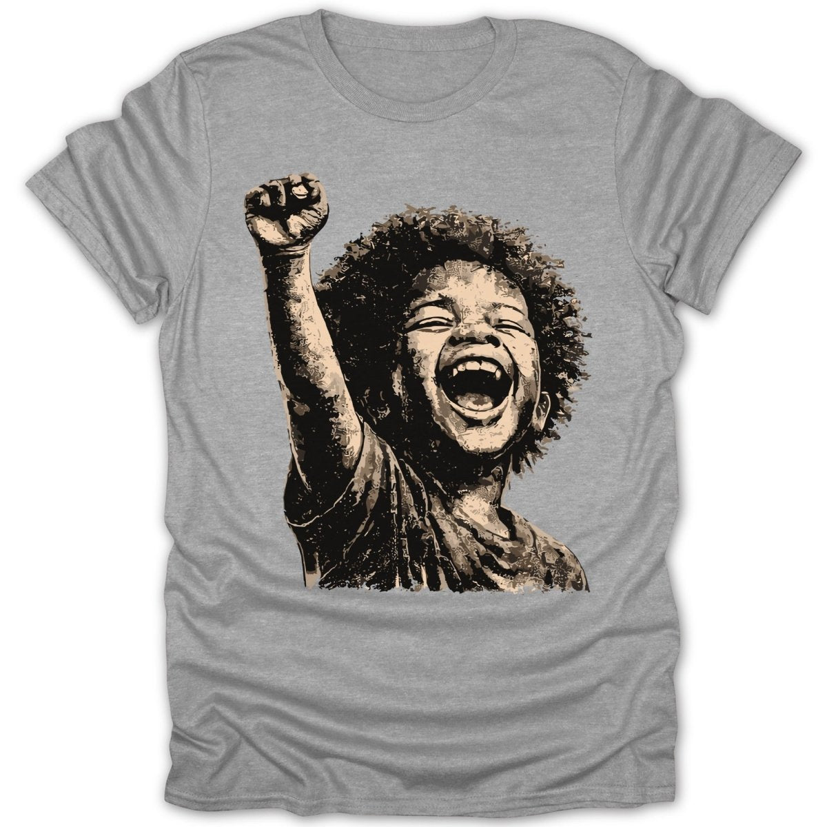 Black Boy Joy Raised Fist Tee - Zion Threadz