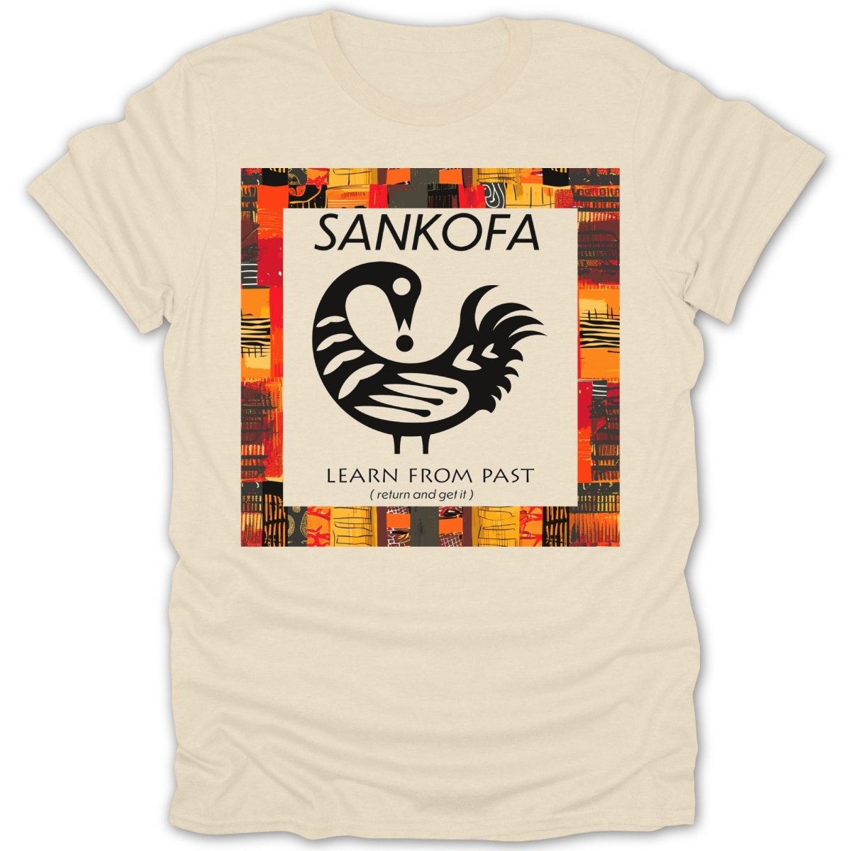Adinkra Sankofa Color Pattern Tee - Zion Threadz