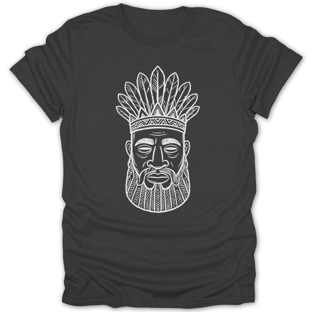 Tribal Chief Feathers Mask Tee - Zion Threadz