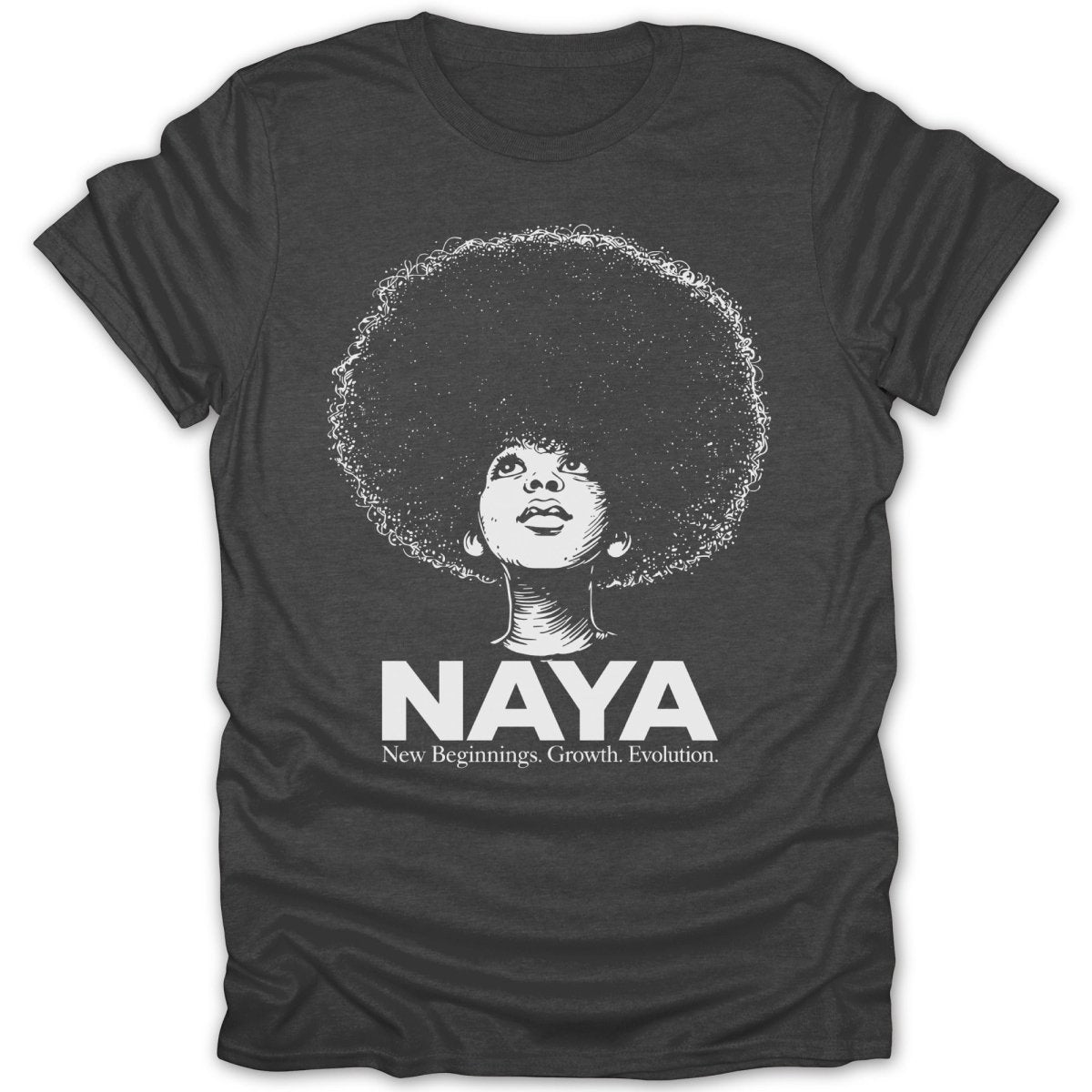 Naya Afro Girl New Beginnings Tee - Zion Threadz