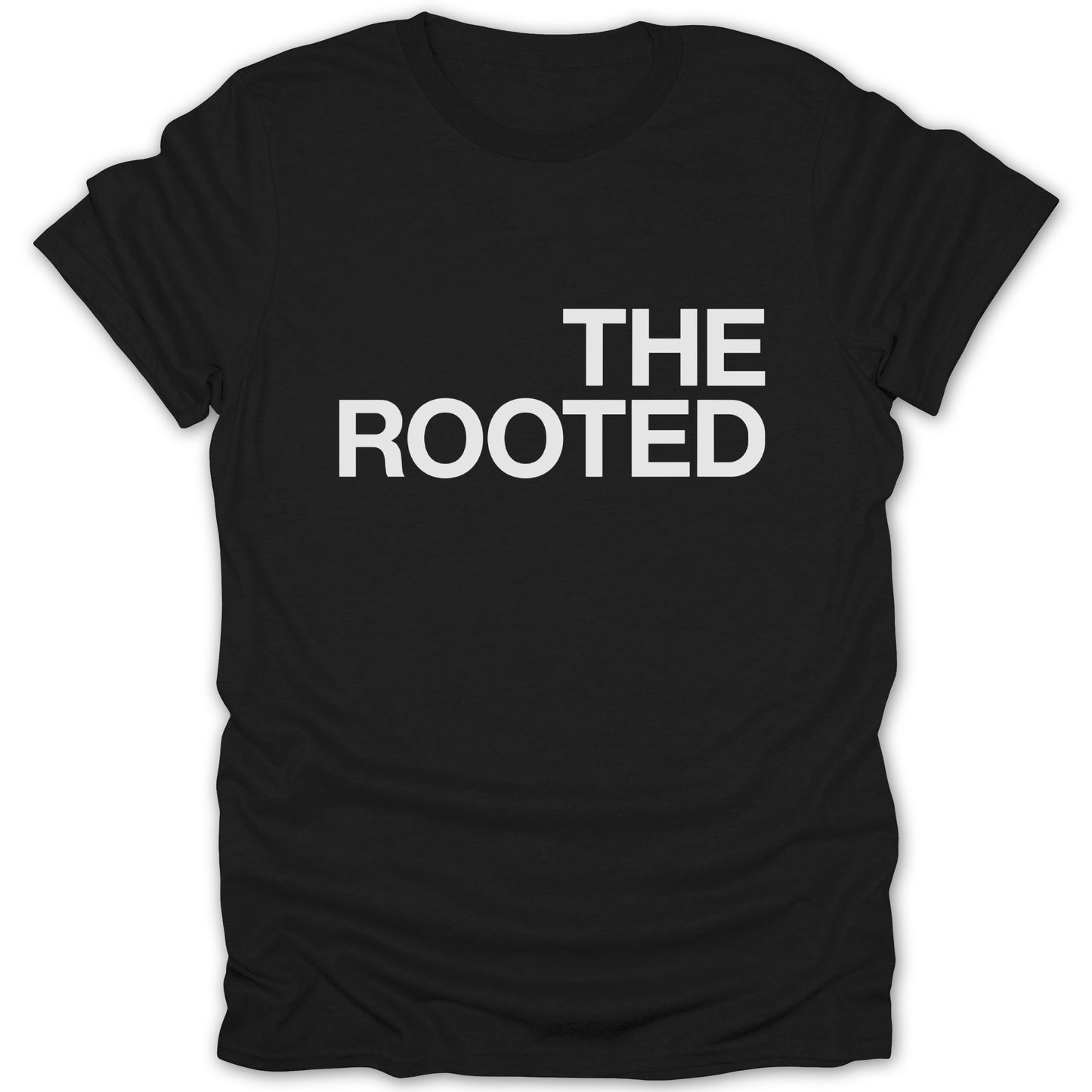 THE ROOTED Black Short Sleeve Graphic Shirt