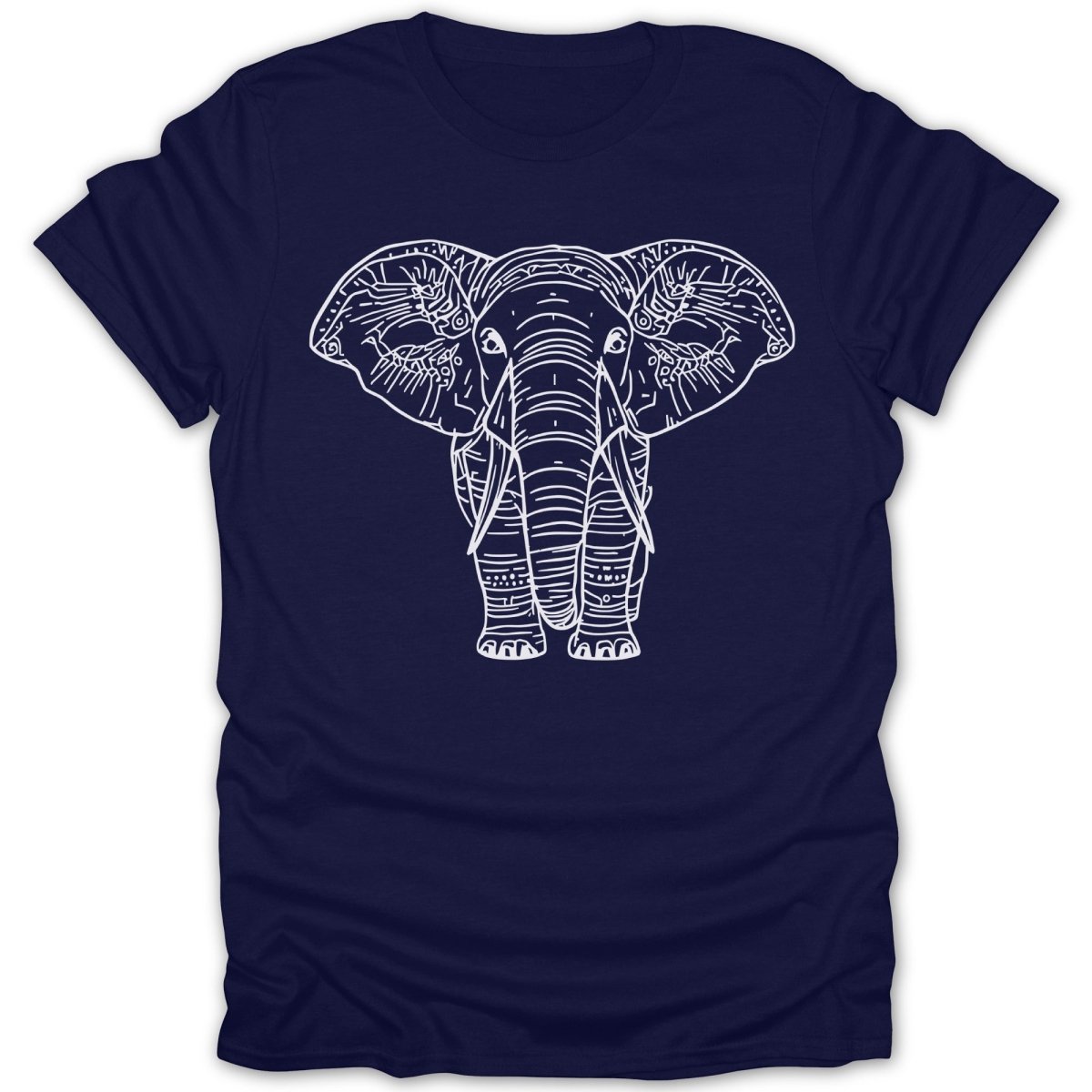 Elegant Elephant Line Art Tee - Zion Threadz