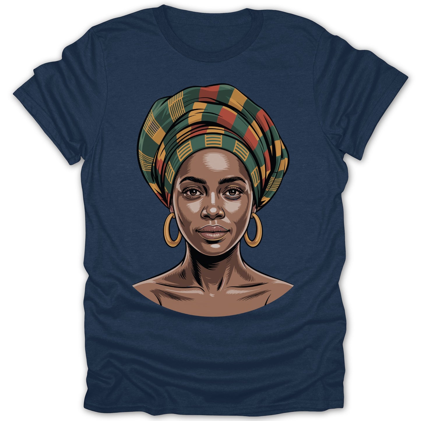 Colorful Artistic Face Graphic T-Shirt Apparel