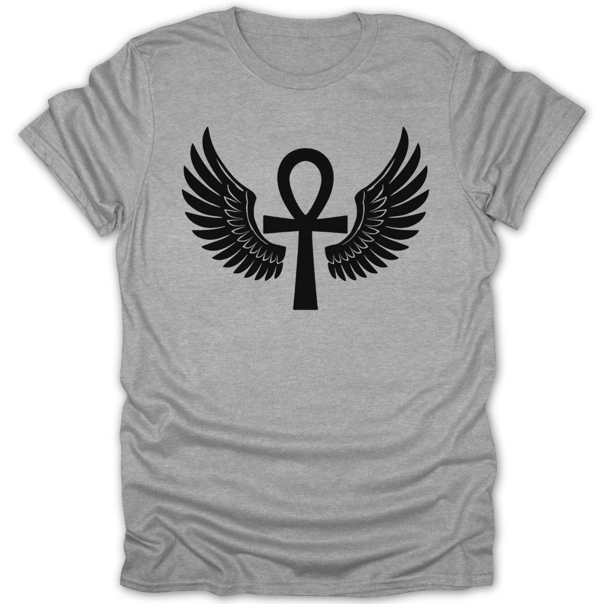 Winged Ankh Symbol Tee - Zion Threadz