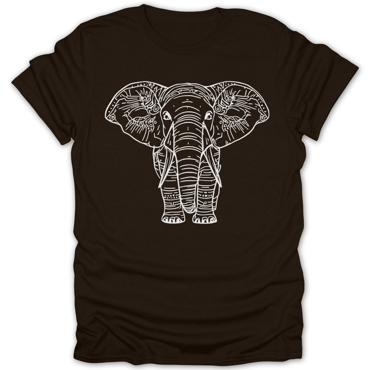 Elegant Elephant Line Art Tee - Zion Threadz