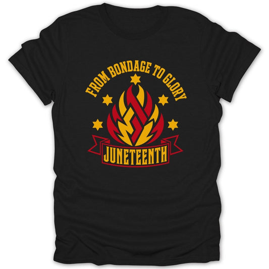 Juneteenth Glory Flame Tee - Zion Threadz