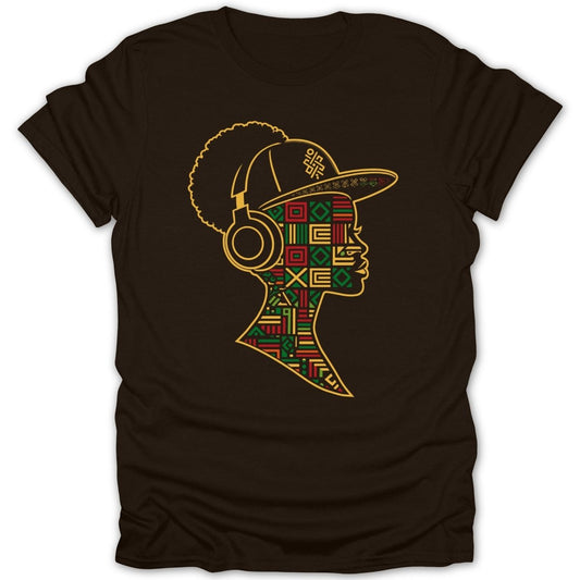 Hip Hop Female Pattern Tee - Zion Threadz