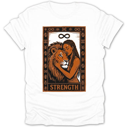 Strength Tarot Card Tee - Zion Threadz