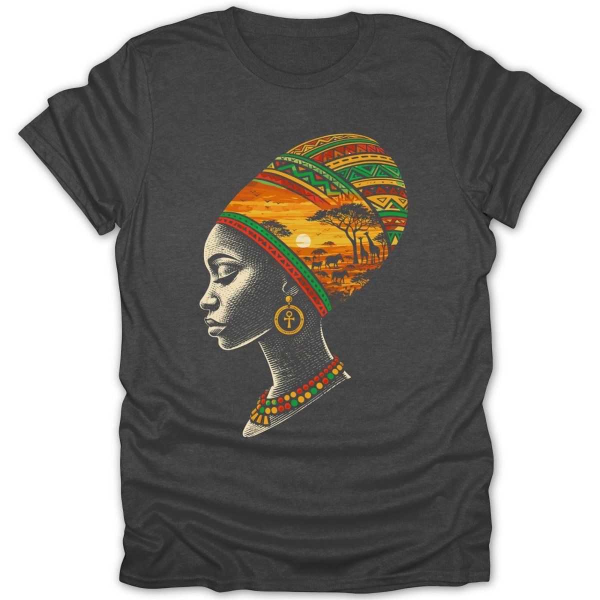 Queen Savanna Head Wrap Tee - Zion Threadz