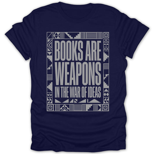 Books Are Weapons Pattern Tee