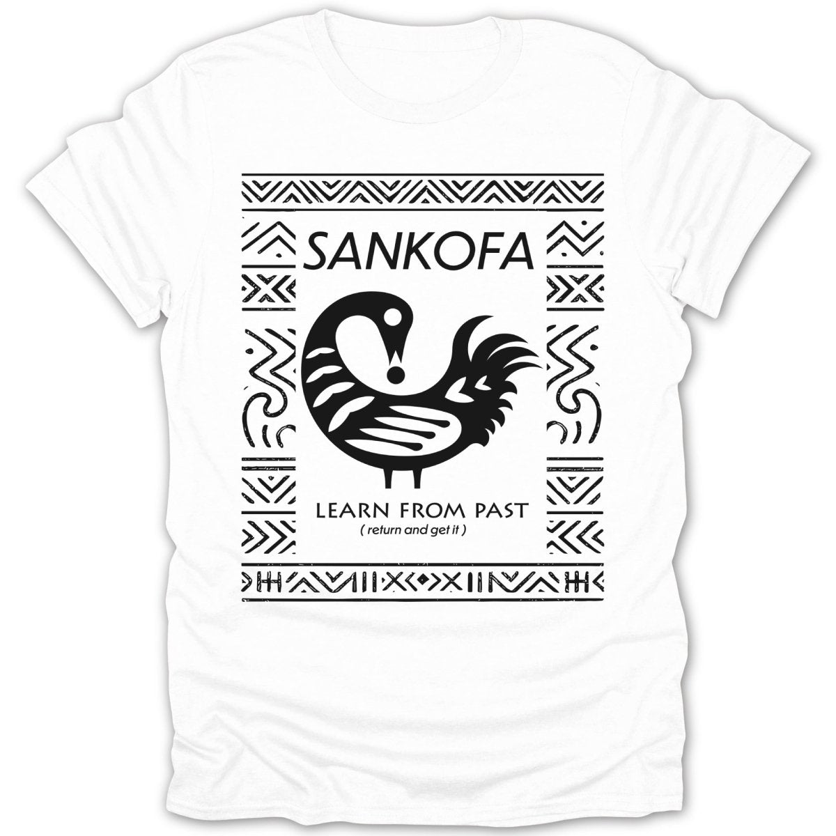 Sankofa Adinkra Pattern Tee - Zion Threadz