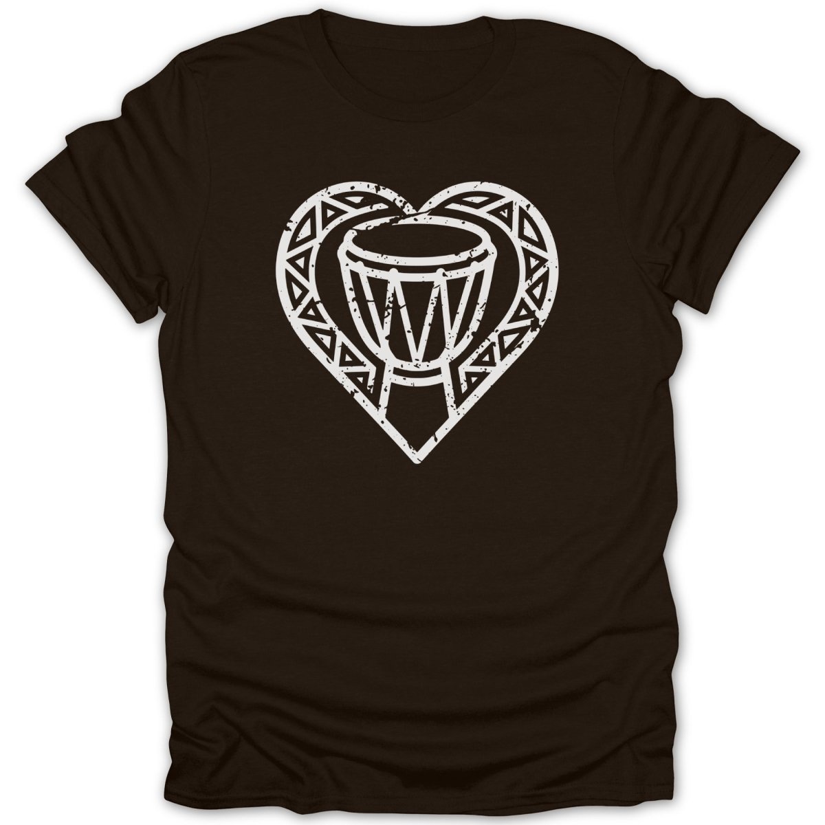 Heart Beat Drum Distressed Tee - Zion Threadz