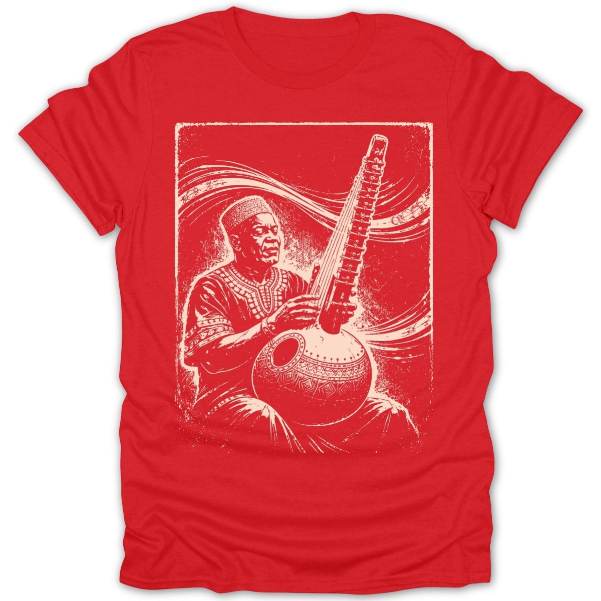 Soulful Kora Musician Tee - Zion Threadz