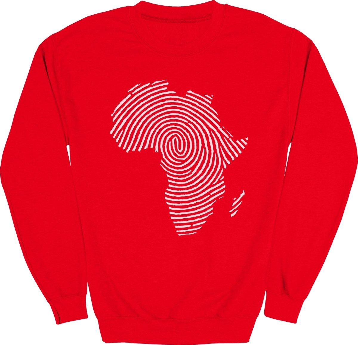 Africa Fingerprint BW Sweatshirt - Zion Threadz