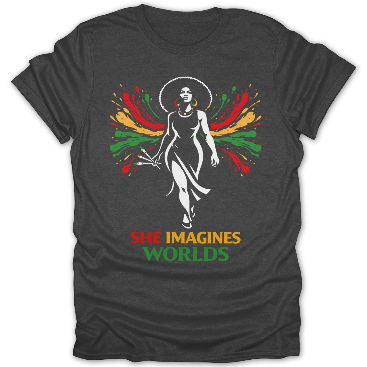 She Imagines Worlds Tee - Zion Threadz