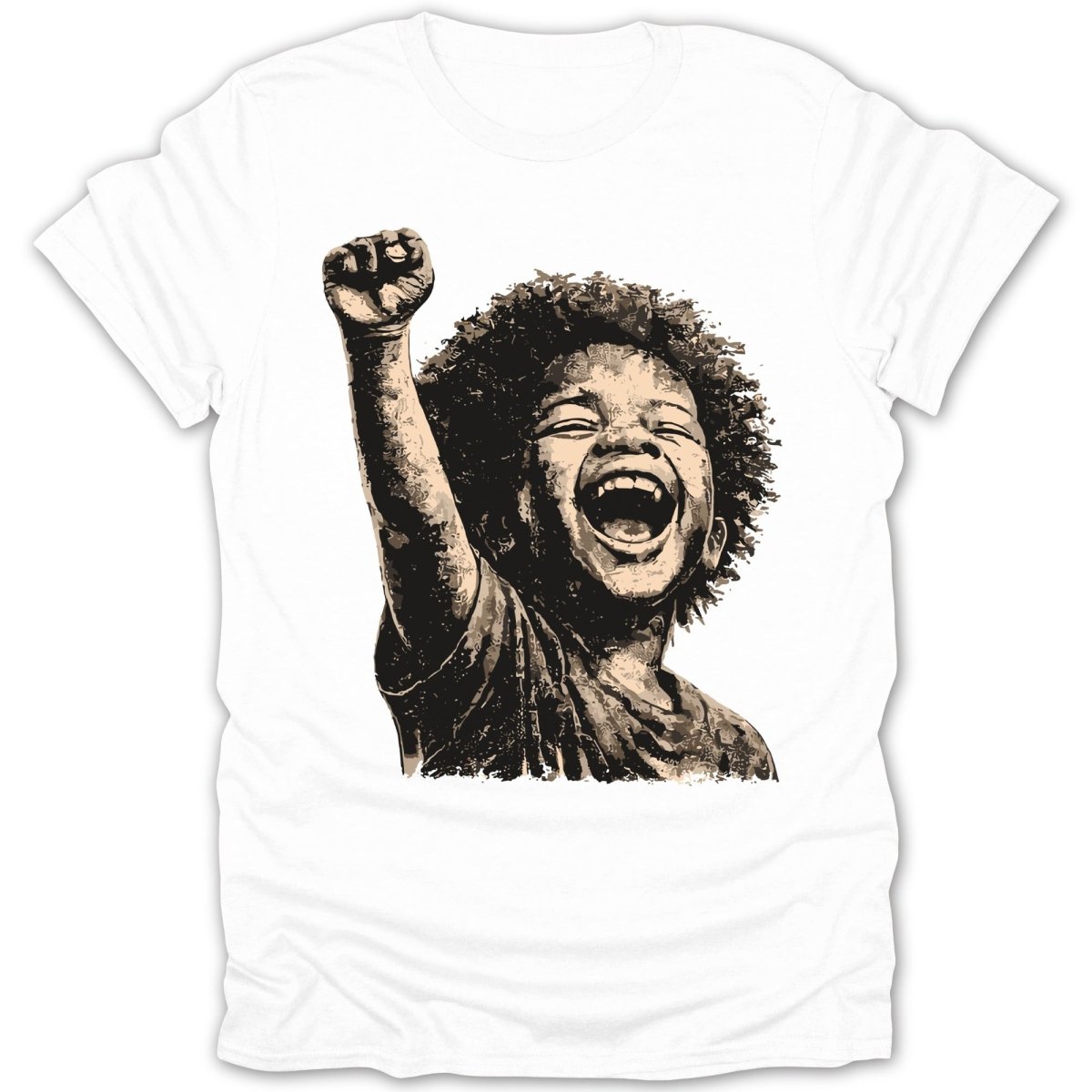 Black Boy Joy Raised Fist Tee - Zion Threadz