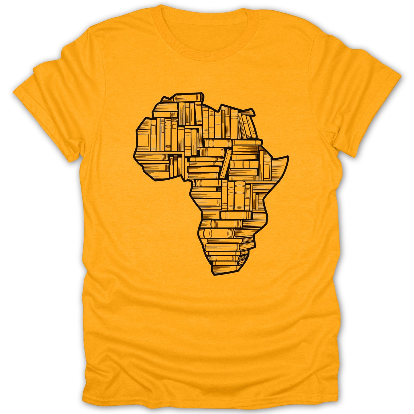 Africa Continent with Books Graphic Tee Shirt product type