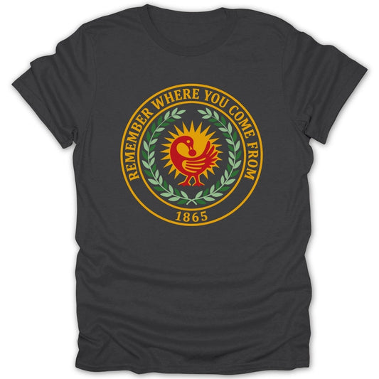 Juneteenth Sankofa Heritage Emblem Tee - Zion Threadz