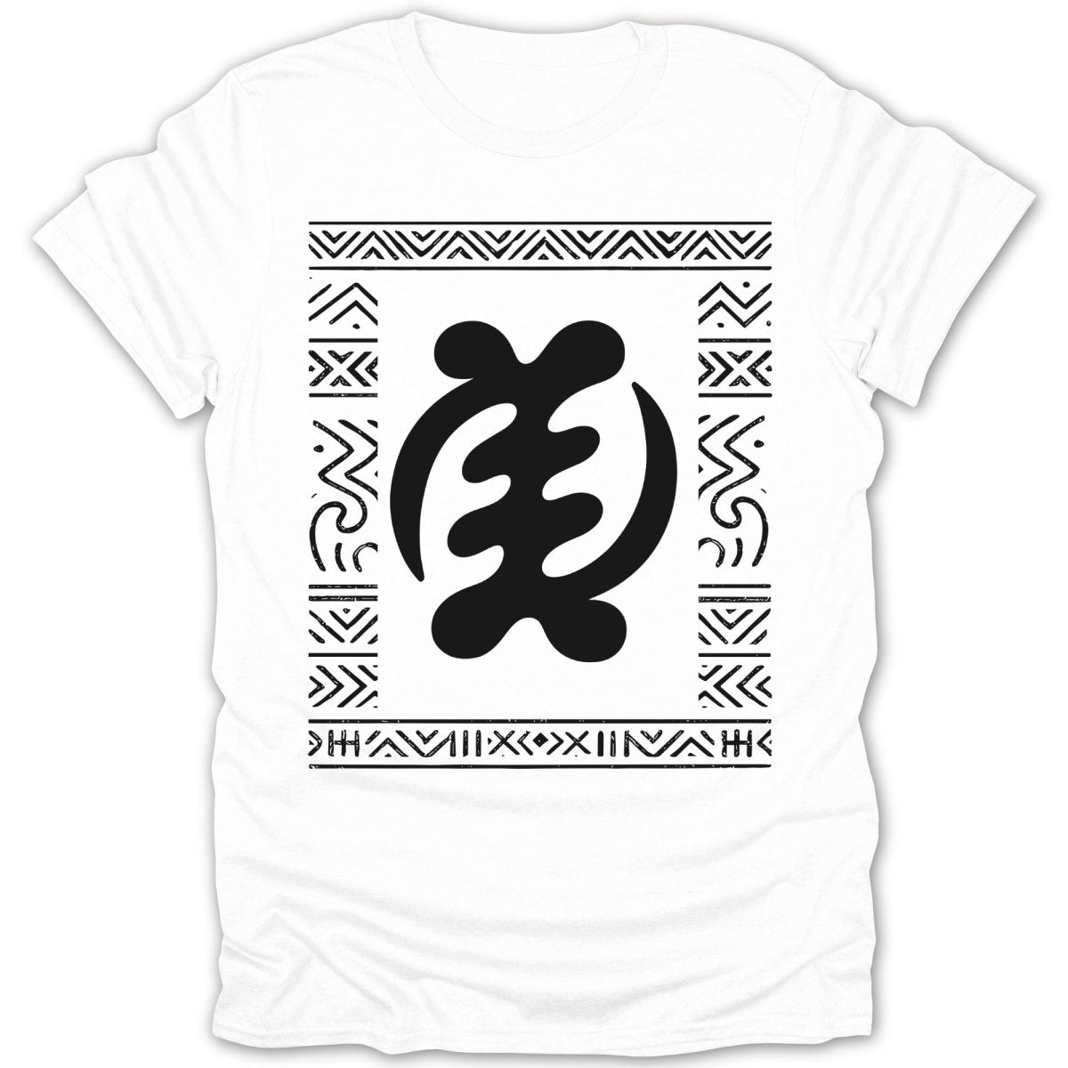 Gye Nyame Adinkra Pattern Tee - Zion Threadz