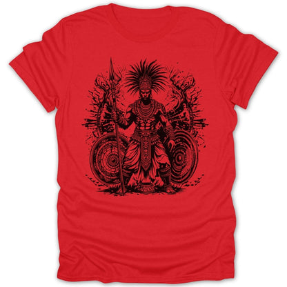 African Warrior Spear and Shield Tee - Zion Threadz