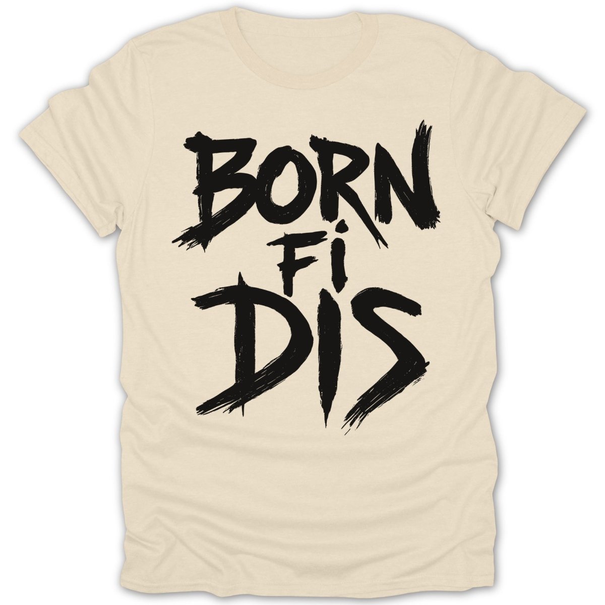 Born Fi Dis Brush Stroke Tee - Zion Threadz