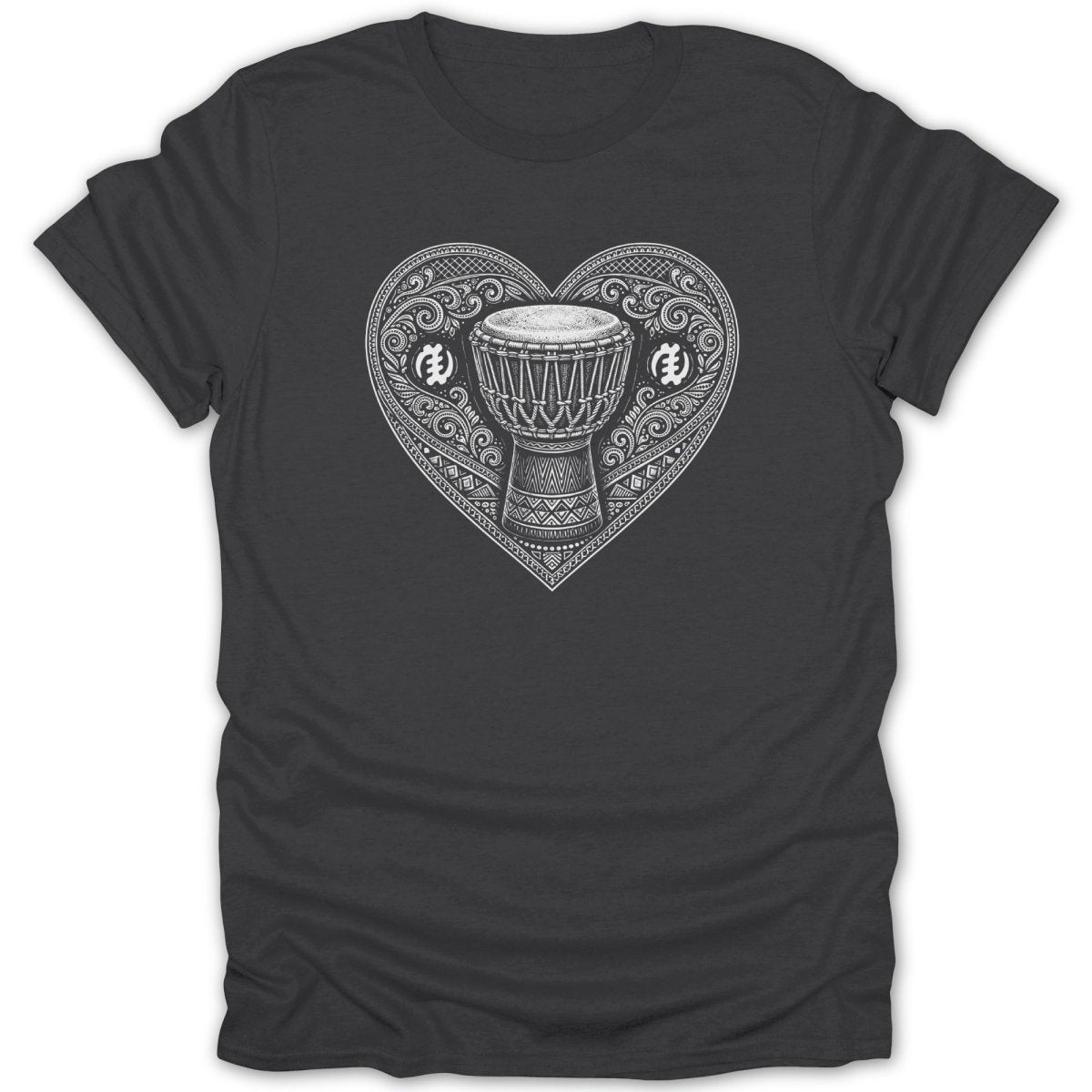 Heart Beat Drum Adinkra Tee - Zion Threadz