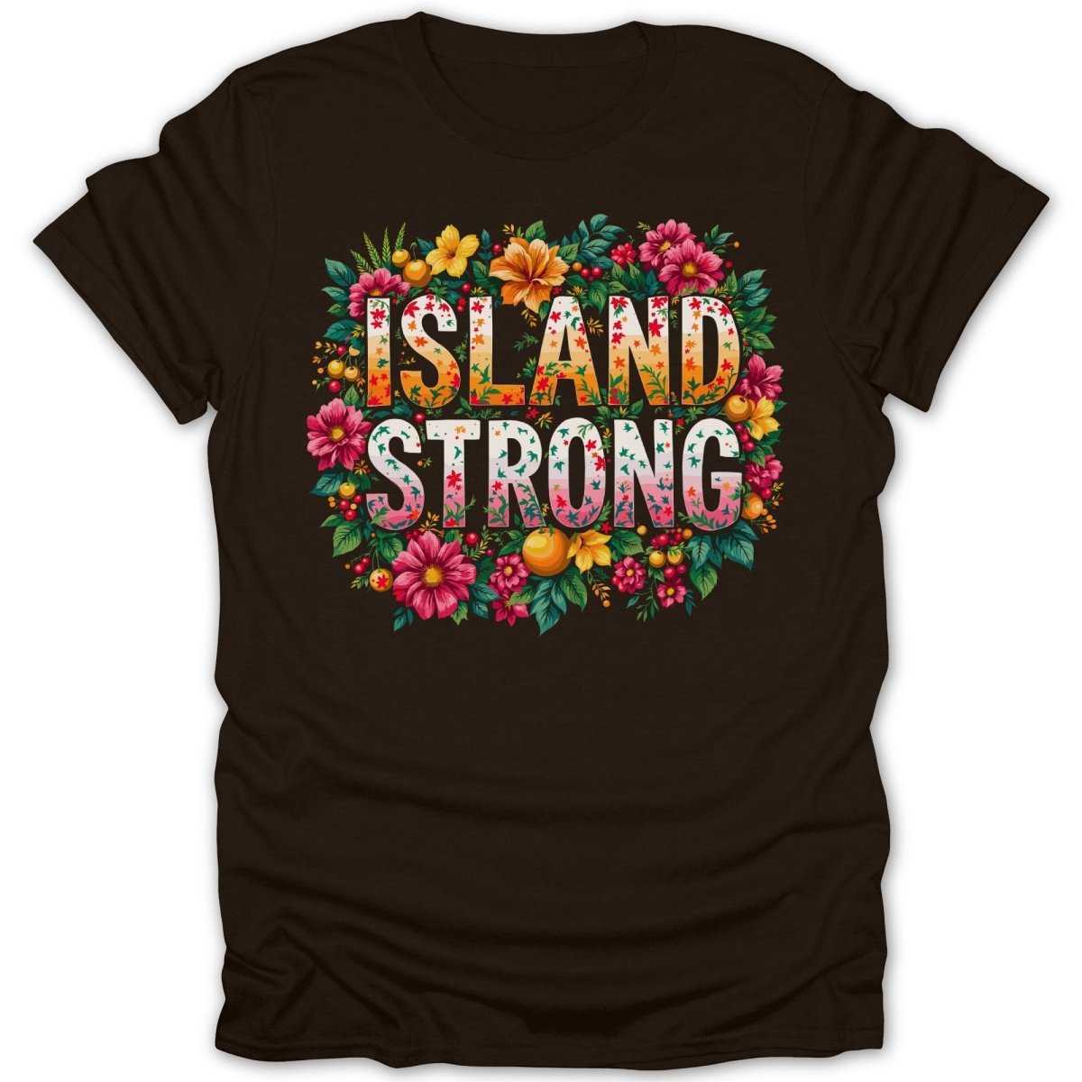 Island Strong Floral Tee - Zion Threadz