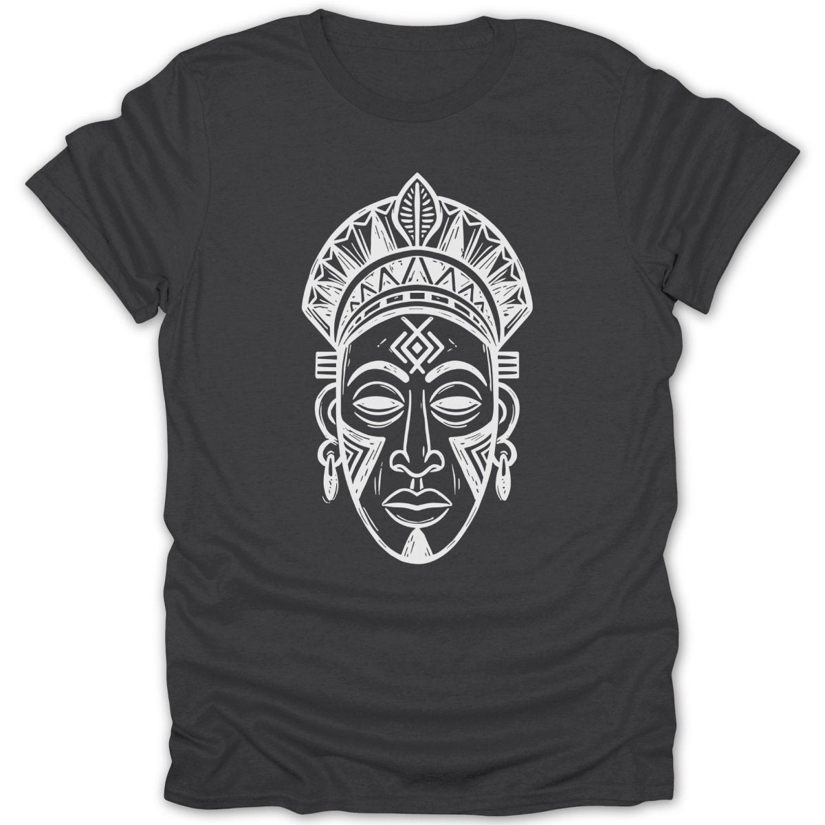 Tribal African Headpiece Mask Tee - Zion Threadz