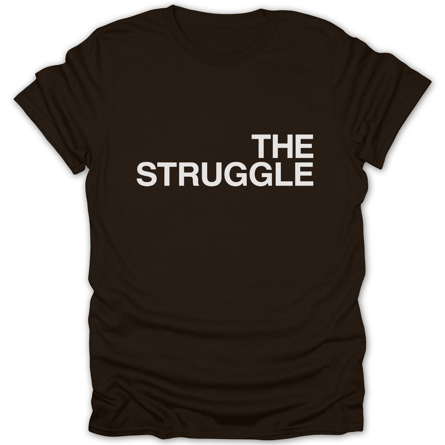 The Struggle Motivational Slogan Black T-Shirt Product