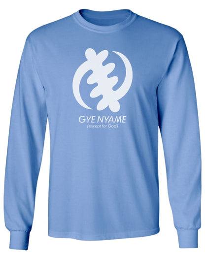Adinkra Gye Nyame Except For God Long Sleeve Tee - Zion Threadz