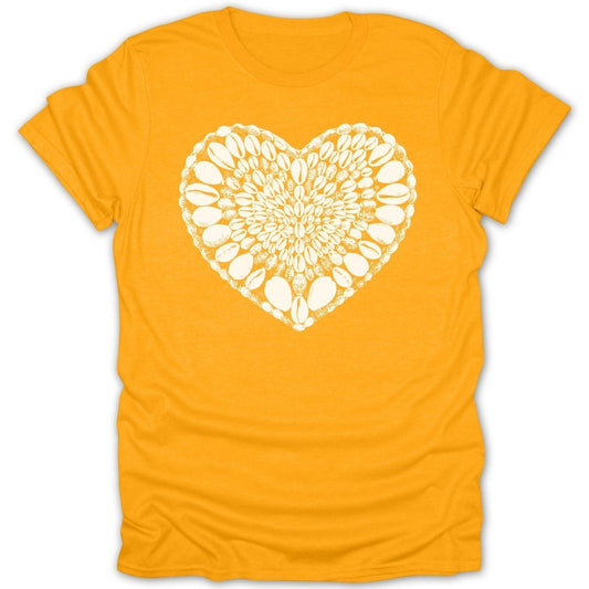 Cowrie Shell Heart Shape Tee - Zion Threadz